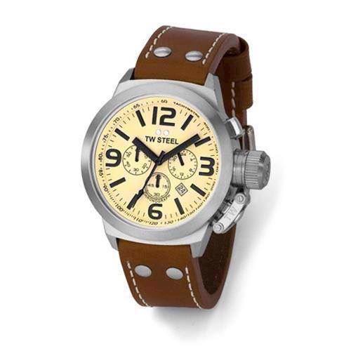 Image of TW 3 TW Steel Canteen style<br>50 mm med Chronograph